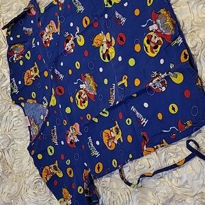 Disney Womens Scrub Top Small